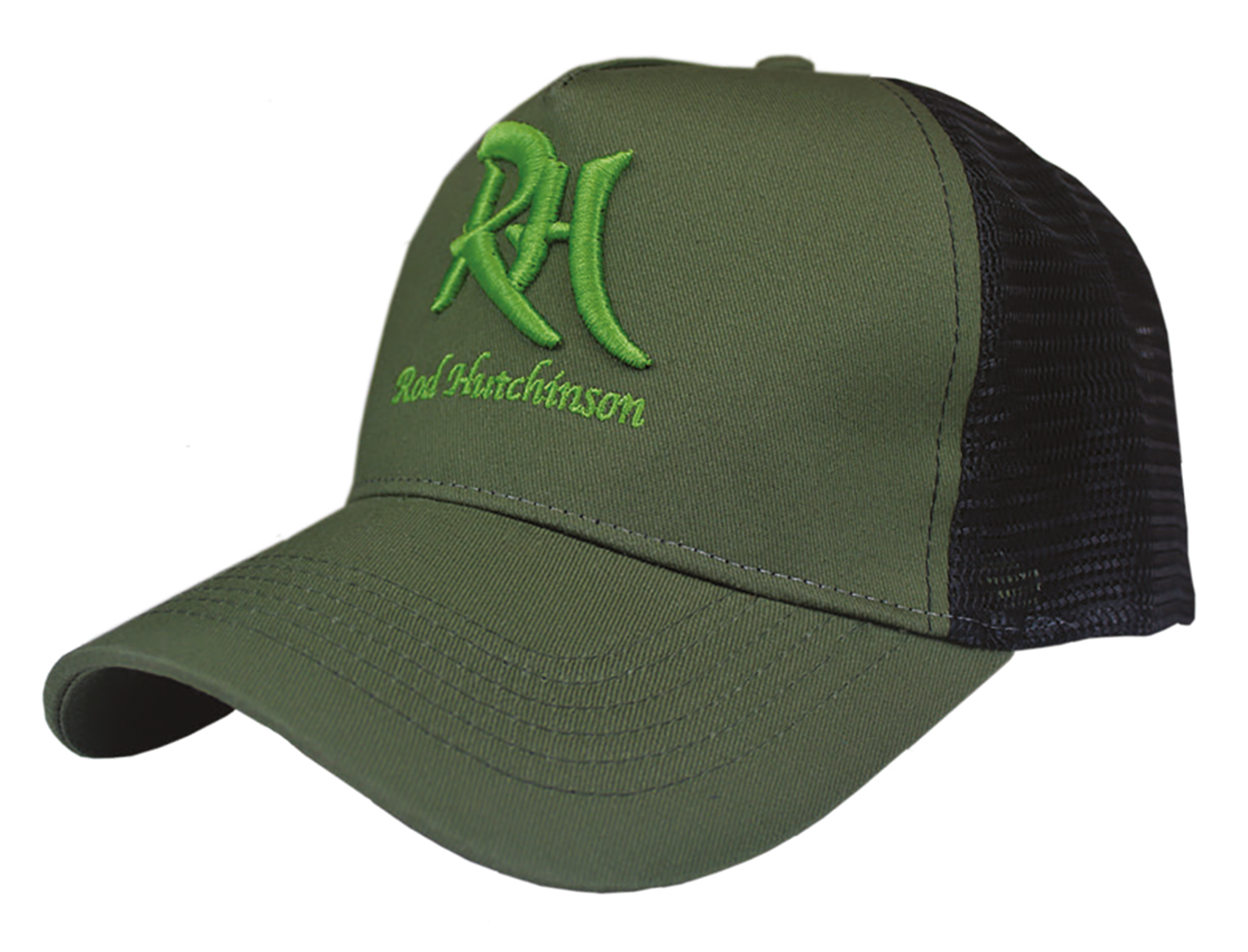 Rod Hutchinson Trucker Cap Green Mesh Back